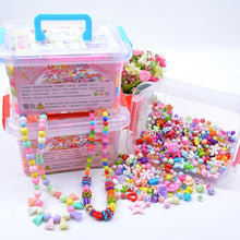 Load image into Gallery viewer, 1000Pcs DIY Handmade Beaded Toy with Storage Box Creative Girl Jewelry Bracelet Jewelry Making Toys Educational Children Gift