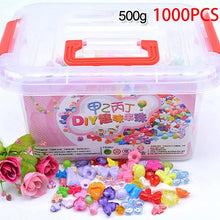 Load image into Gallery viewer, 1000Pcs DIY Handmade Beaded Toy with Storage Box Creative Girl Jewelry Bracelet Jewelry Making Toys Educational Children Gift