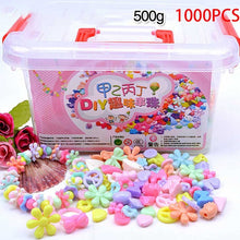 Load image into Gallery viewer, 1000Pcs DIY Handmade Beaded Toy with Storage Box Creative Girl Jewelry Bracelet Jewelry Making Toys Educational Children Gift