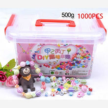 Load image into Gallery viewer, 1000Pcs DIY Handmade Beaded Toy with Storage Box Creative Girl Jewelry Bracelet Jewelry Making Toys Educational Children Gift