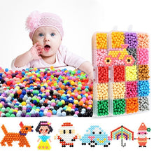 Load image into Gallery viewer, 42color 13200Pcs DIY Handmade Beads Toy 3D Puzzles Beados Magic Sticky Water Beads Educational Toys Bead for Kids Children Gift
