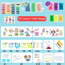 Load image into Gallery viewer, 42color 13200Pcs DIY Handmade Beads Toy 3D Puzzles Beados Magic Sticky Water Beads Educational Toys Bead for Kids Children Gift