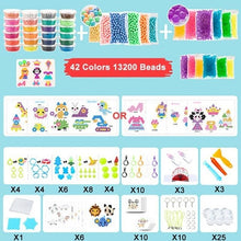 Load image into Gallery viewer, 42color 13200Pcs DIY Handmade Beads Toy 3D Puzzles Beados Magic Sticky Water Beads Educational Toys Bead for Kids Children Gift